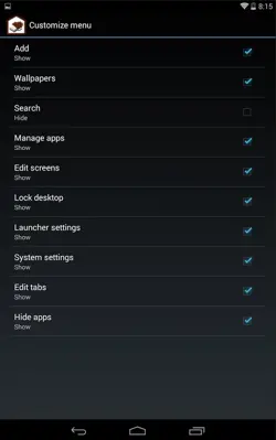 Holo Launcher android App screenshot 0